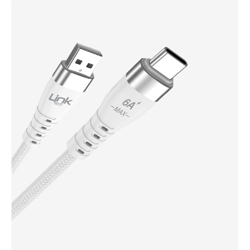 K654 Premium 120W Örgülü Metal Başlı Tip-C Şarj Kablosu | LinkTech
