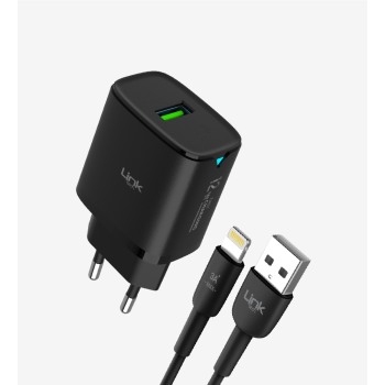 C302 Safe 12W Lightning Kablolu Hızlı Şarj Cihazı | LinkTech