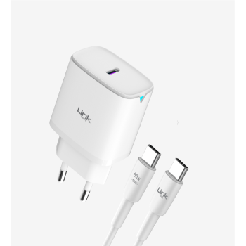 C312 Safe USB-C to USB-C Kablolu 30W Hızlı Şarj Aleti | LinkTech
