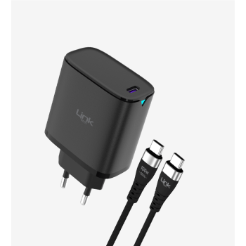 C316 Safe GaN USB-C to USB-C Kablolu 45W Hızlı Şarj Aleti | LinkTech