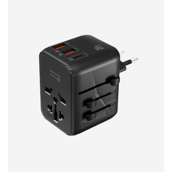 C325 Safe GaN 3 Safe 20W Uluslararası Seyahat Hızlı Şarj Adaptörü | Li