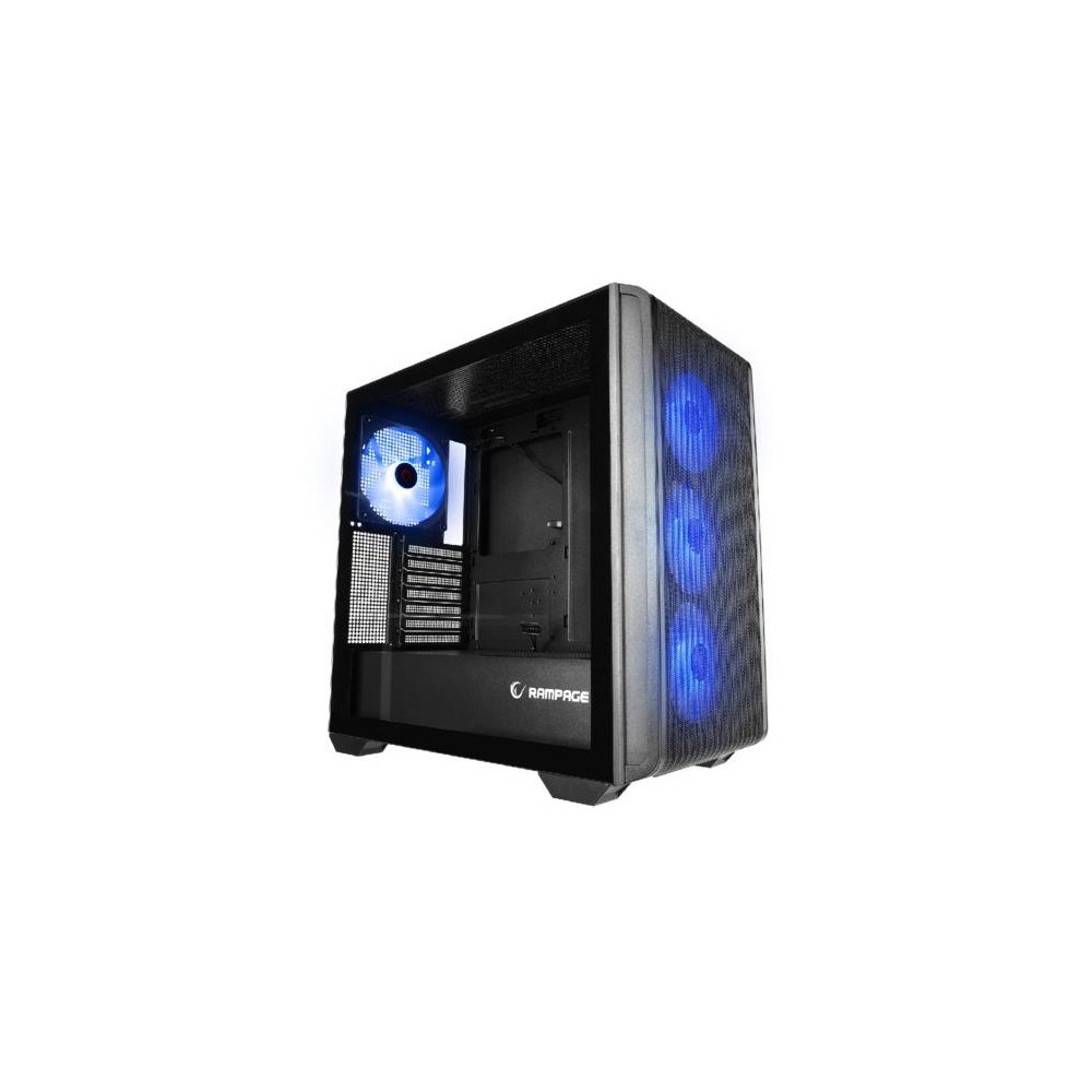 Rampage CRAFT Siyah Mesh ARGB Fan ATX Mid-T Gaming Oyuncu Kasası